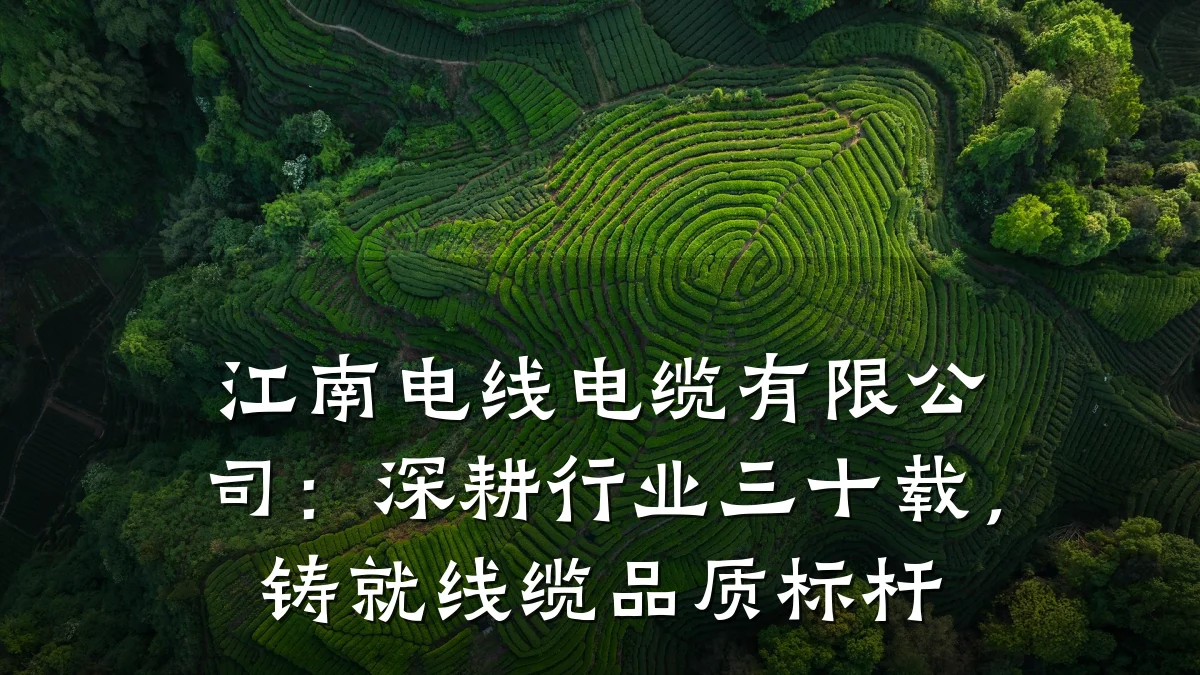 江南电线电缆有限公司:深耕行业三十载,铸就线缆品质标杆