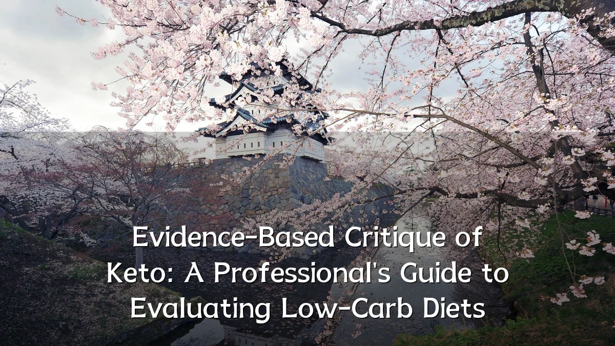 Evidence-Based Critique of Keto: A Professional's Guide to Evaluating Low-Carb Diets