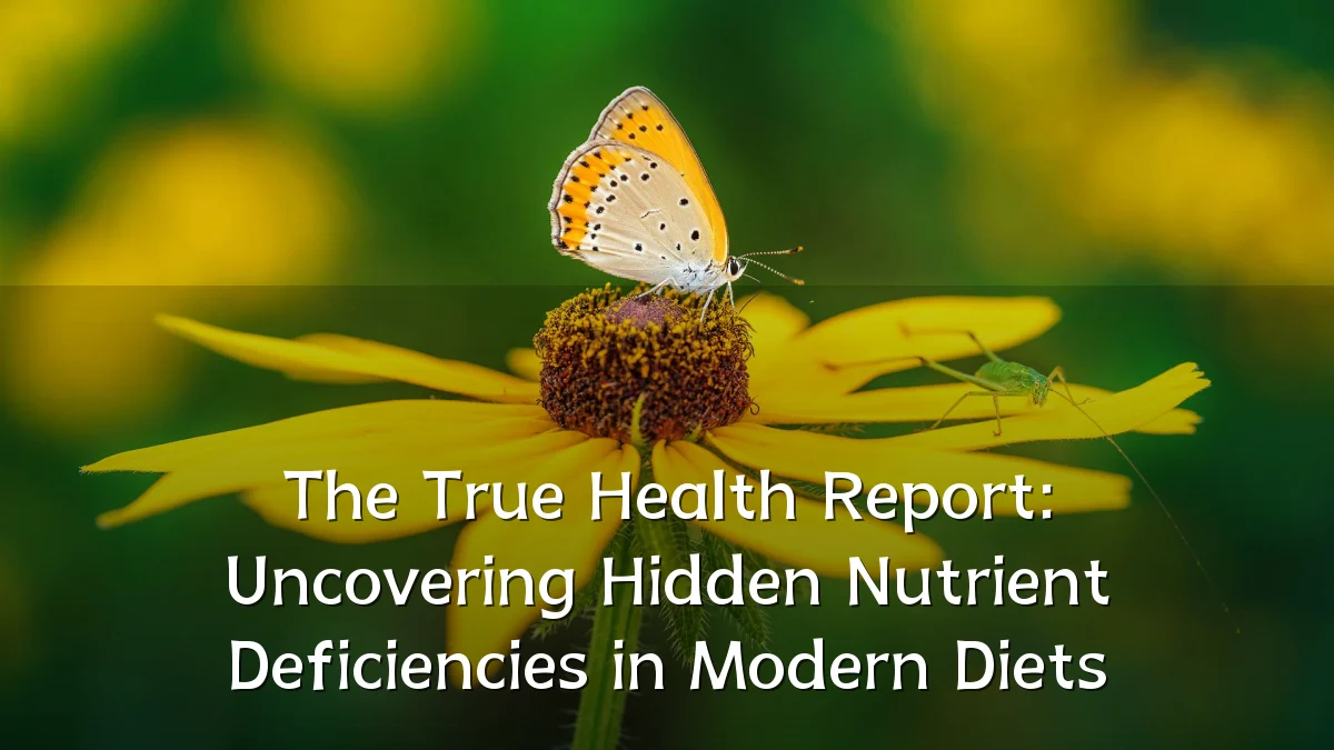 The True Health Report: Uncovering Hidden Nutrient Deficiencies in Modern Diets