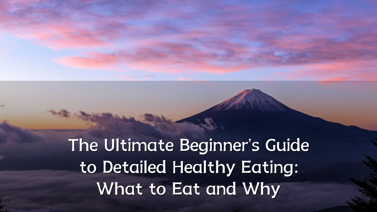 The Ultimate Beginner's Guide to Detailed Healthy Eating: What to Eat and Why