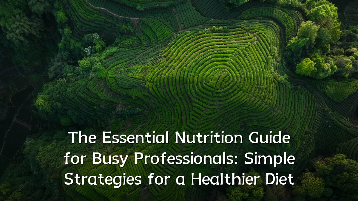 The Essential Nutrition Guide for Busy Professionals: Simple Strategies for a Healthier Diet