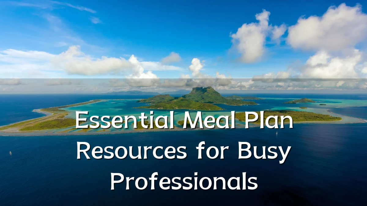 Essential Meal Plan Resources for Busy Professionals