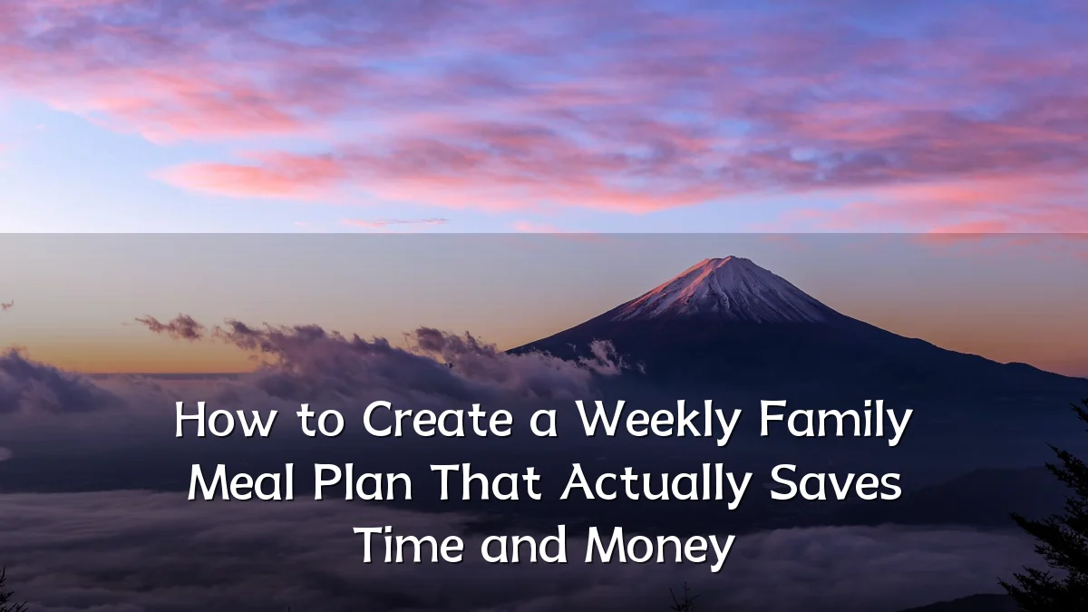 How to Create a Weekly Family Meal Plan That Actually Saves Time and Money