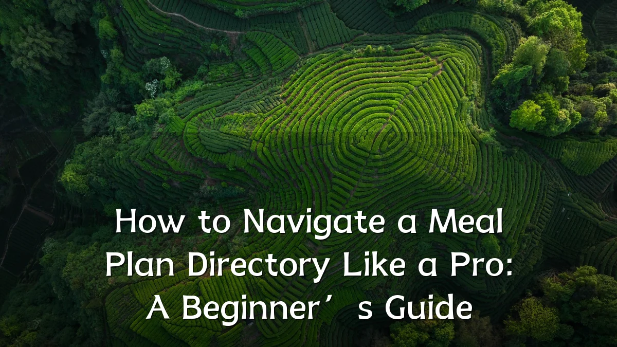 How to Navigate a Meal Plan Directory Like a Pro: A Beginner’s Guide