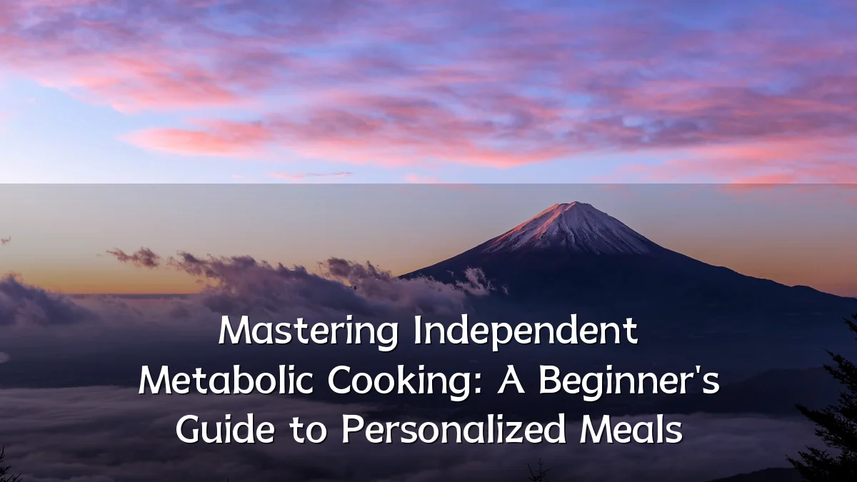 Mastering Independent Metabolic Cooking: A Beginner's Guide to Personalized Meals