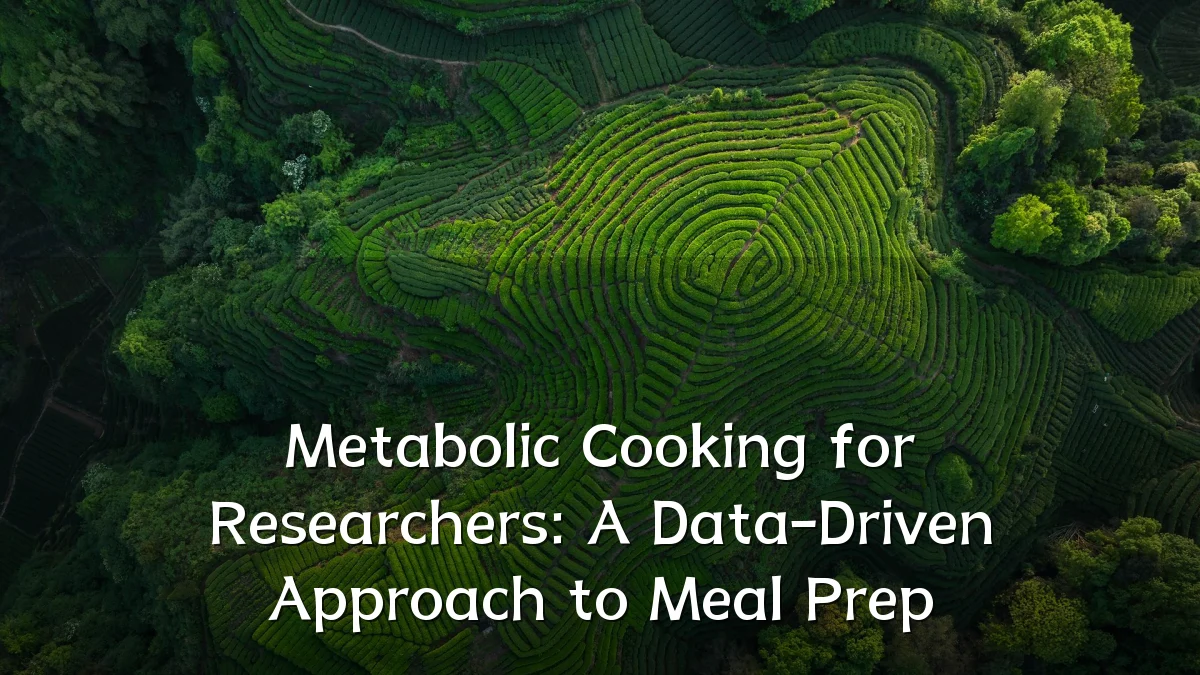 Metabolic Cooking for Researchers: A Data-Driven Approach to Meal Prep